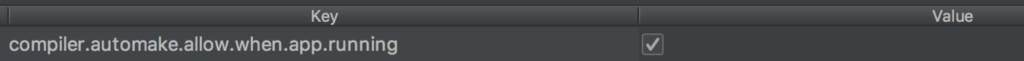 intellij allow automake when app running